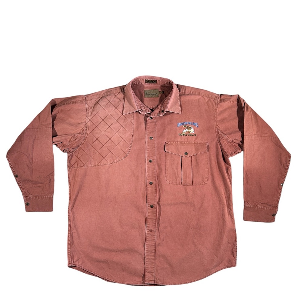 Browning Vintage Shirt Mens Extra Large XL GRAPHIC Duck Padded Shooting Hunting - Picture 3 of 14